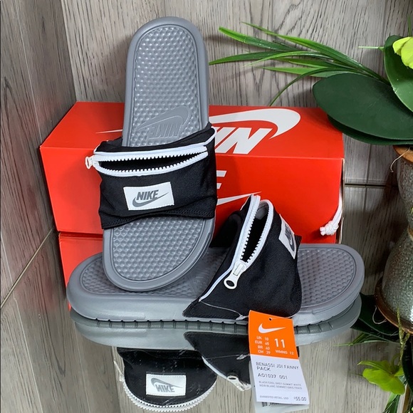 Nike Other - ❤️ Benassi JDI FANNY PACK black/cool grey-summit w